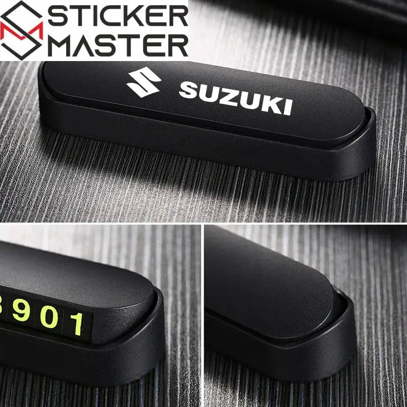 Suzuki Araç Park Numaratörü | Fosforlu ve Gizlenebilir Geçici Telefon Kartı-Her Model - Sticker Master
