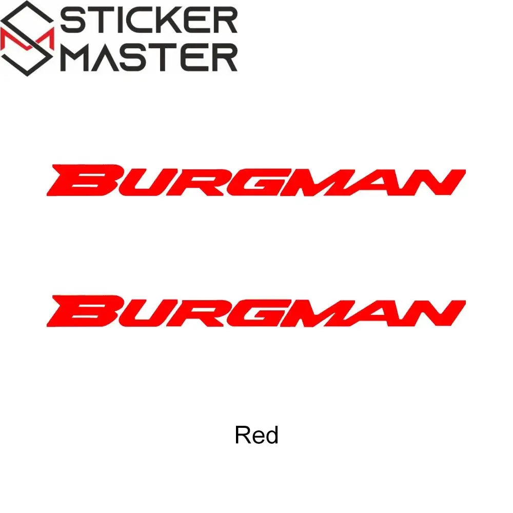 Suzuki Burgman Sticker | 125, 200, 400 ve 650 Uyumlu Yan Grenaj Logo Seti Sticker Master