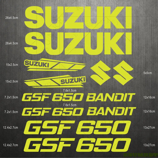 Suzuki GSF 650 Bandit Sticker Seti | Sticker Master Sticker Master