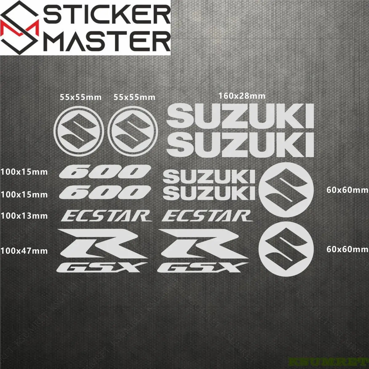 Suzuki GSXR 600 Sticker Seti – Motosiklet Gövde Etiketi | Sticker Master - Sticker Master