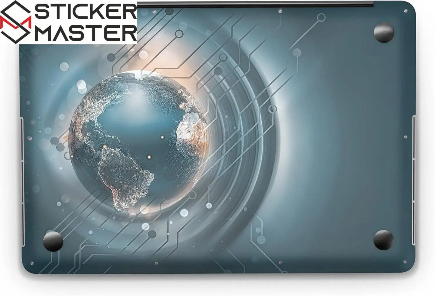 Sticker Master World Map Evrensel Sticker Dizüstü Bilgisayar Vinil Sticker Decal 12" 13" 13.3" 14" 15" 15.4" 15.6 inç Dizüstü Bilgisayar Çıkartma Koruyucu Macbook Asus Acer Hp Lenovo Huawei Dell İçin - Sticker Master