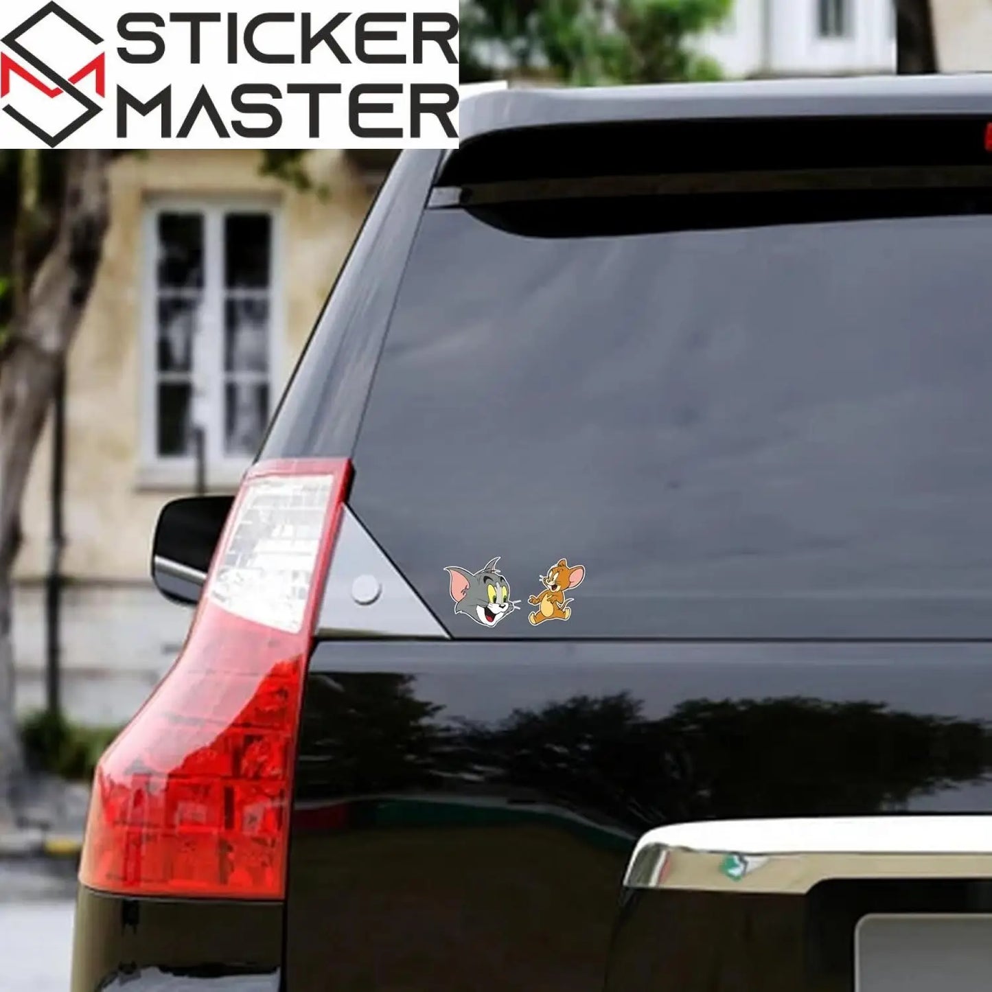 Tom ve Jerry Sticker - Su Geçirmez PVC Çıkartma 15x7.5cm