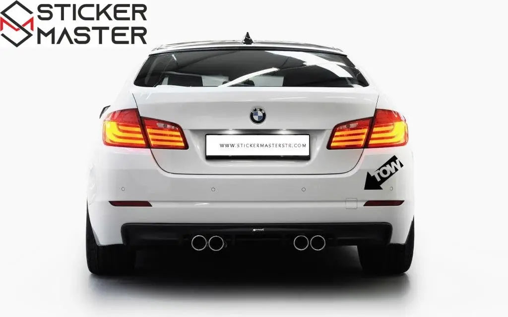 Sticker Master Tow Motor, Kask, Laptop, Araba, Oto Araç İçin Dayanıklı Etiket Decal