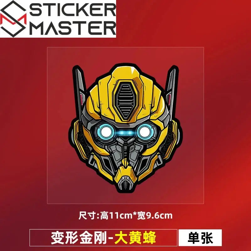 Transformers Araba Sticker | Optimus Prime ve Bumblebee Çizik Kapatıcı Kask ve Kaporta Decal Sticker Master
