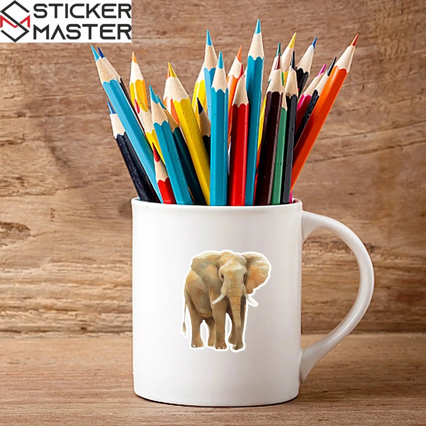 Vahşi Hayvan Sticker Suluboya Seti (50 Adet) | Sticker Master - Sticker Master