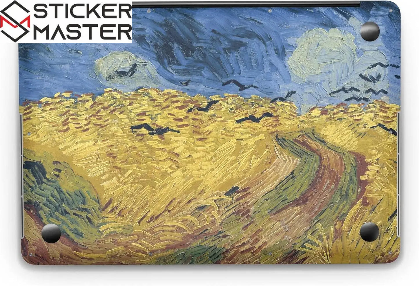 Sticker Master Van Gogh Wheatfield with Crows Evrensel Sticker Dizüstü Bilgisayar Vinil Sticker Decal 12" 13" 13.3" 14" 15" 15.4" 15.6 inç Dizüstü Bilgisayar Çıkartma Koruyucu Macbook Asus Acer Hp Lenovo Huawei Dell İçin - Sticker Master