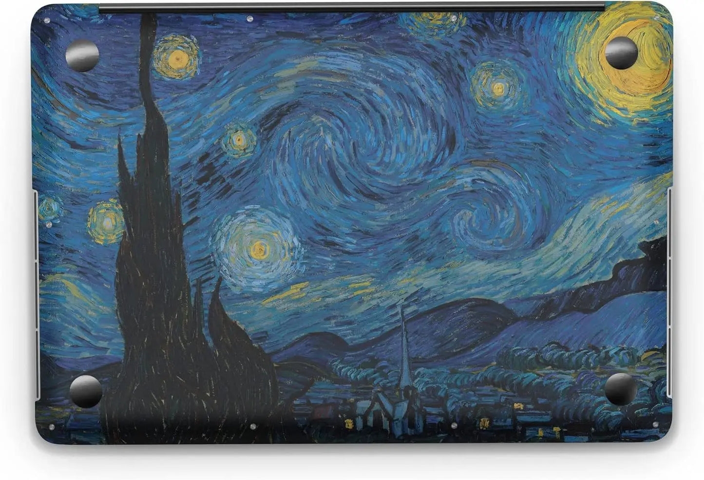 Sticker Master Van Gogh Starry Night Evrensel Sticker Dizüstü Bilgisayar Vinil Sticker Decal 12" 13" 13.3" 14" 15" 15.4" 15.6 inç Dizüstü Bilgisayar Çıkartma Koruyucu Macbook Asus Acer Hp Lenovo Huawei Dell İçin - Sticker Master