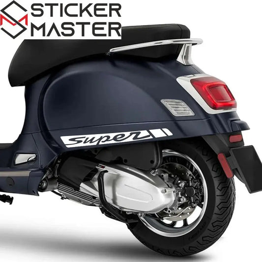 Vespa GTS Super Sticker | GTS ve GTV 250/300 Sport Yan Grenaj Yazısı Sticker Master