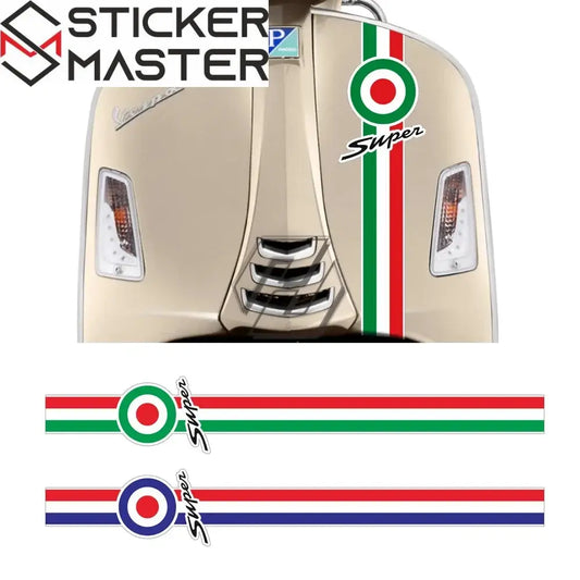 Vespa Sticker | GTS Super Sport Ön Kravat Şerit Decal (65 cm) Sticker Master