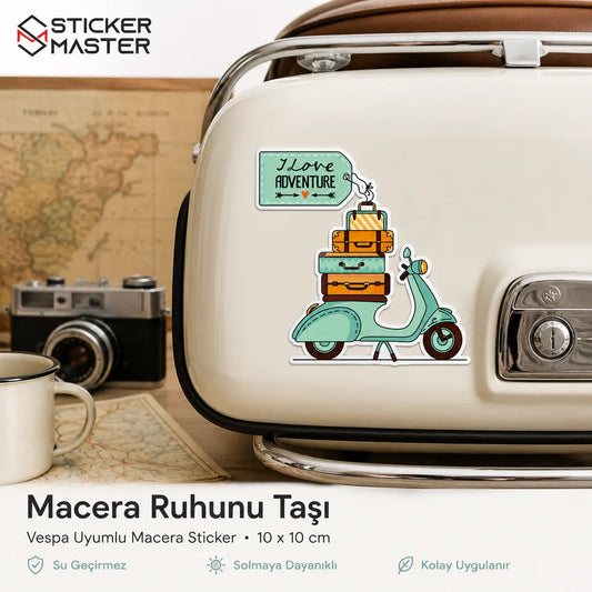 Vespa Uyumlu Macera Sticker_01