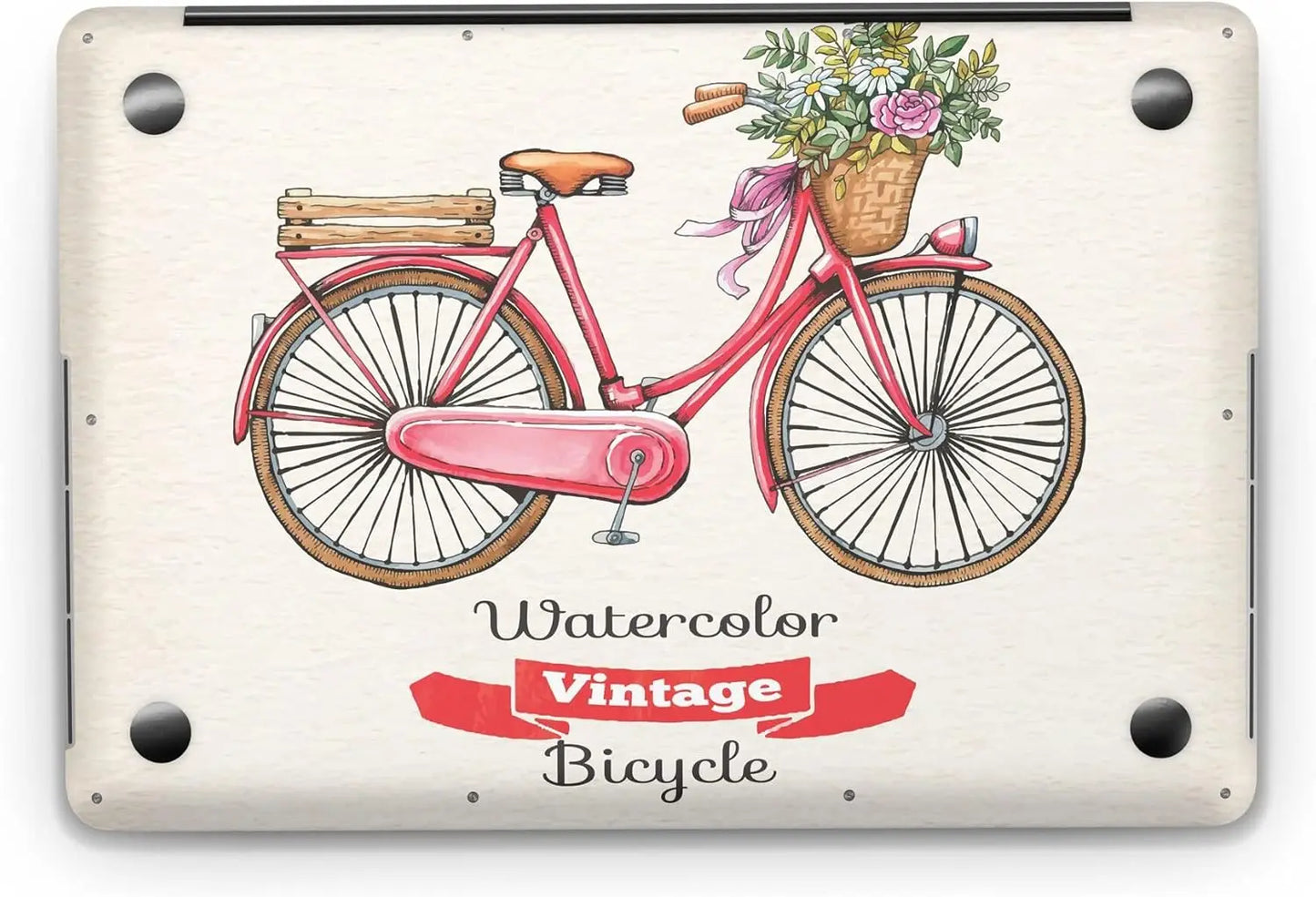 Sticker Master Vintage Bicycle Evrensel Sticker Dizüstü Bilgisayar Vinil Sticker Decal 12" 13" 13.3" 14" 15" 15.4" 15.6 inç Dizüstü Bilgisayar Çıkartma Koruyucu Macbook Asus Acer Hp Lenovo Huawei Dell İçin - Sticker Master