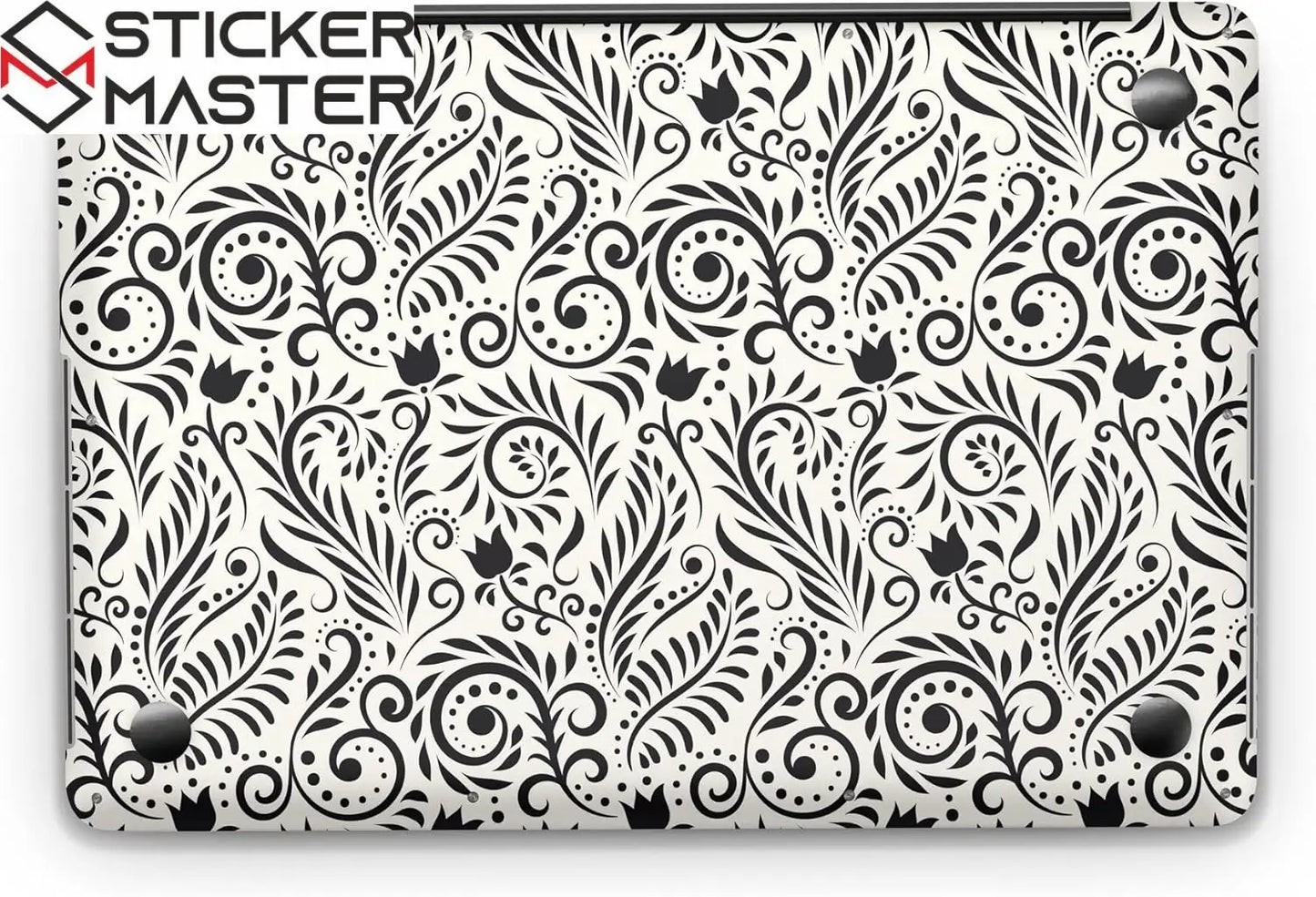 Sticker Master Vintage Ornamental Evrensel Sticker Dizüstü Bilgisayar Vinil Sticker Decal 12" 13" 13.3" 14" 15" 15.4" 15.6 inç Dizüstü Bilgisayar Çıkartma Koruyucu Macbook Asus Acer Hp Lenovo Huawei Dell İçin - Sticker Master
