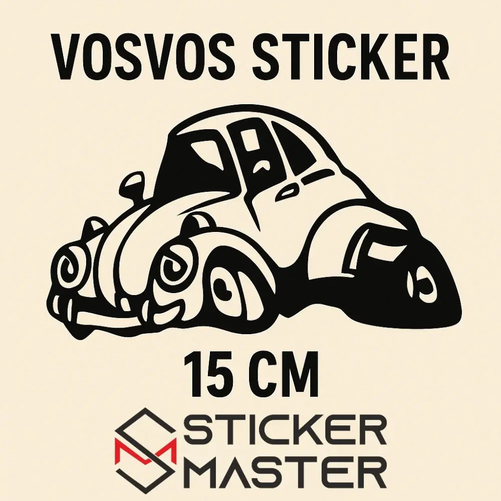 Sticker Master Vos Wos Motor, Kask, Laptop, Araba, Oto Araç İçin Dayanıklı Etiket Decal