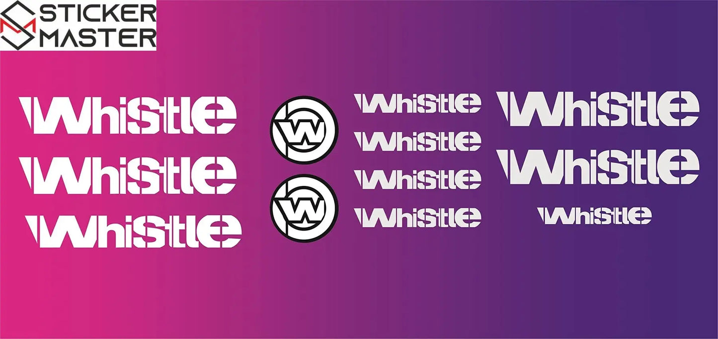 Sticker Master Whistle Bisiklet Sticker Set Etiket