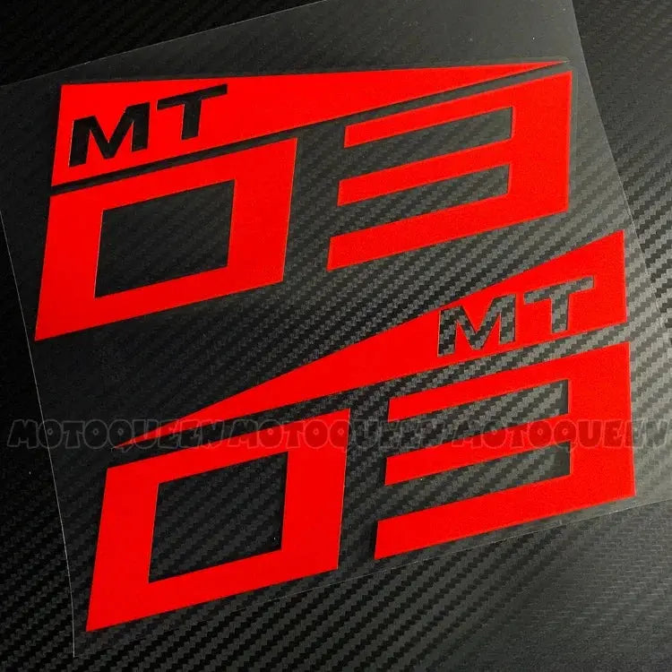 Yamaha MT Sticker Seti | MT-07, MT-09, MT-25 ve MT-03 İçin Depo Logosu (Çift) Sticker Master