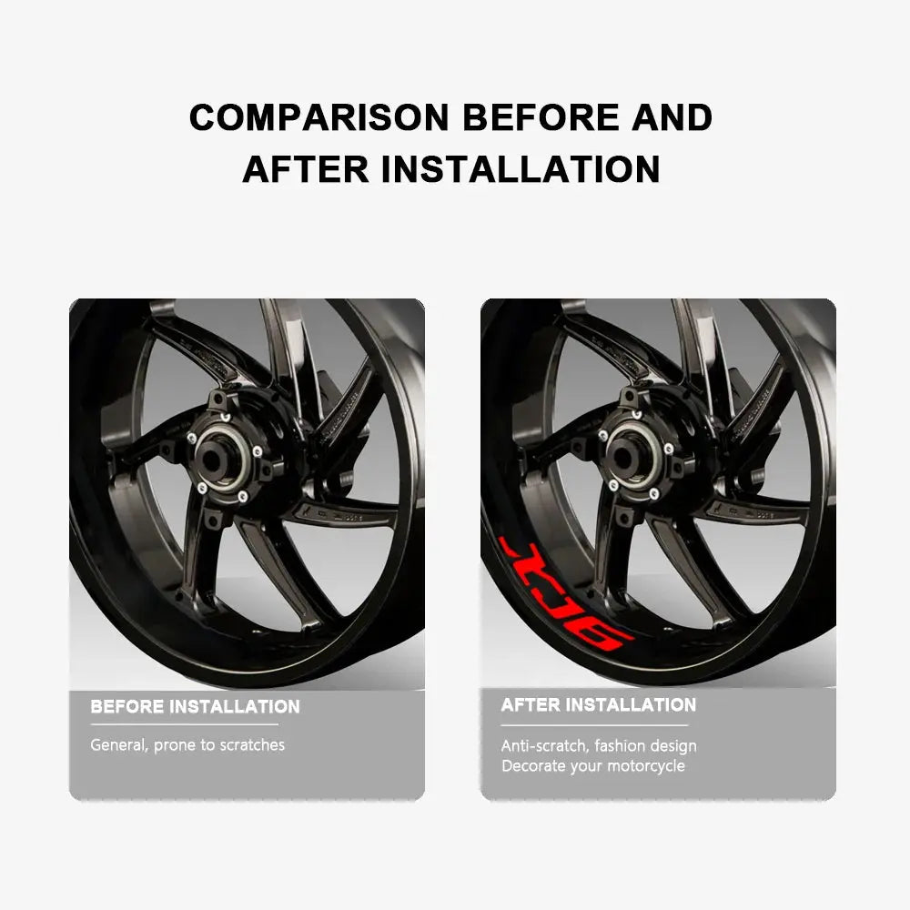 Sticker Master Yamaha XJ6 XJ6N XJ6F Diversion 2009 2010 2011 2012 2013 2014 2015 için Motosiklet Çıkartması Su Geçirmez Sticker Oto Araç Motor Çıkartma Etiket 2 Adet - Sticker Master