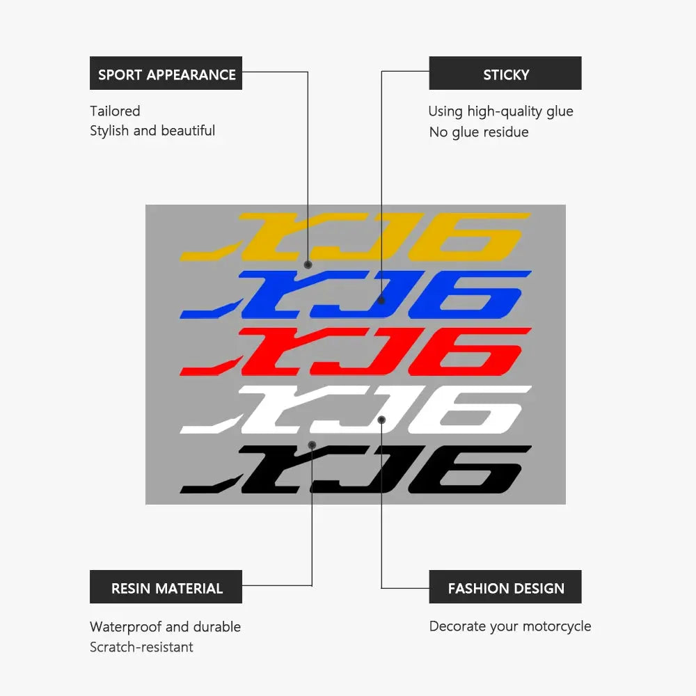 Sticker Master Yamaha XJ6 XJ6N XJ6F Diversion 2009 2010 2011 2012 2013 2014 2015 için Motosiklet Çıkartması Su Geçirmez Sticker Oto Araç Motor Çıkartma Etiket 2 Adet - Sticker Master