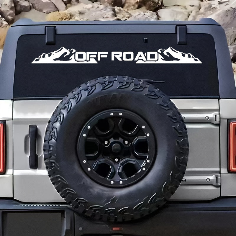 Sticker Master OFF ROAD Ön Cam Stickerı | Dağ Temalı Arazi Aracı Çıkartması