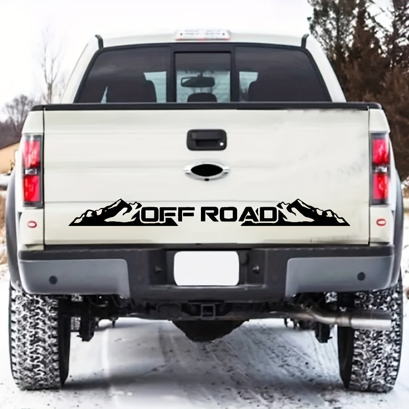 Sticker Master OFF ROAD Ön Cam Stickerı | Dağ Temalı Arazi Aracı Çıkartması