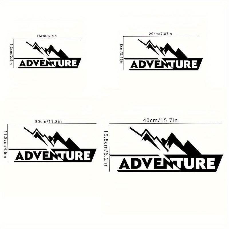 Sticker Master Adventure Sticker Seti - Motosiklet Top Box Uyumlu Etiket (BMW GS / Africa Twin / KTM / Yamaha Tenere)