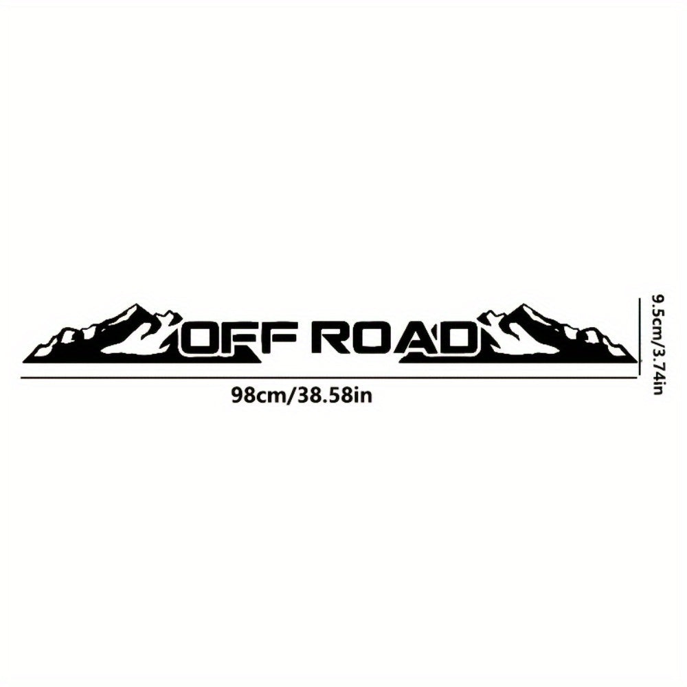 Sticker Master OFF ROAD Ön Cam Stickerı | Dağ Temalı Arazi Aracı Çıkartması
