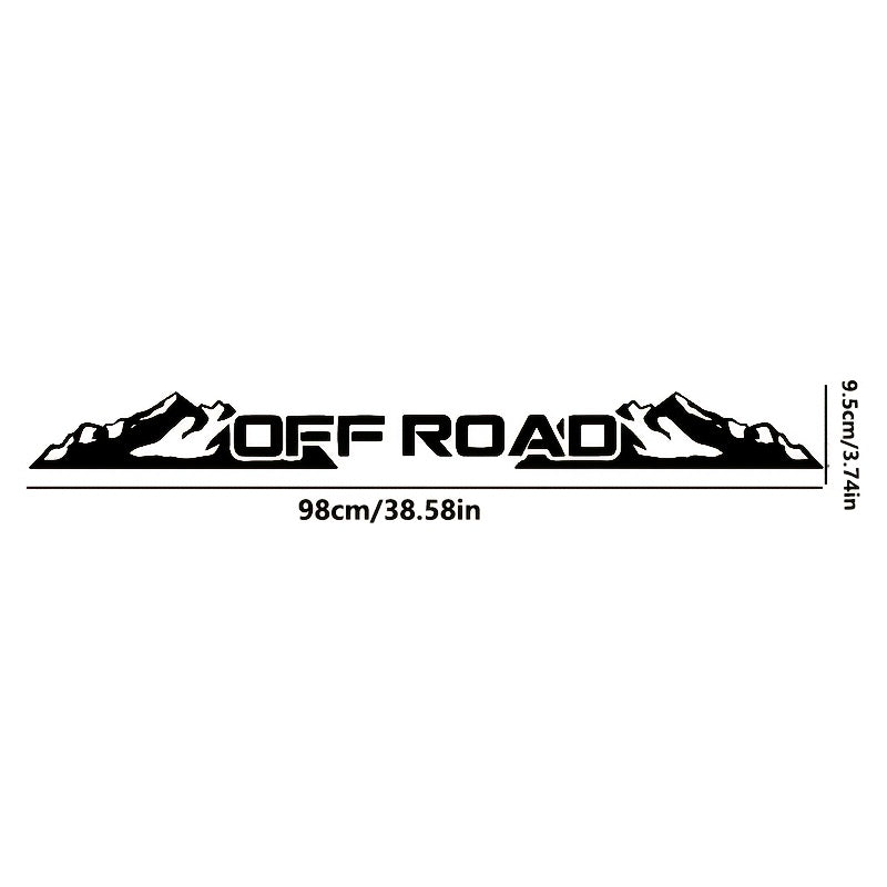Sticker Master OFF ROAD Ön Cam Stickerı | Dağ Temalı Arazi Aracı Çıkartması