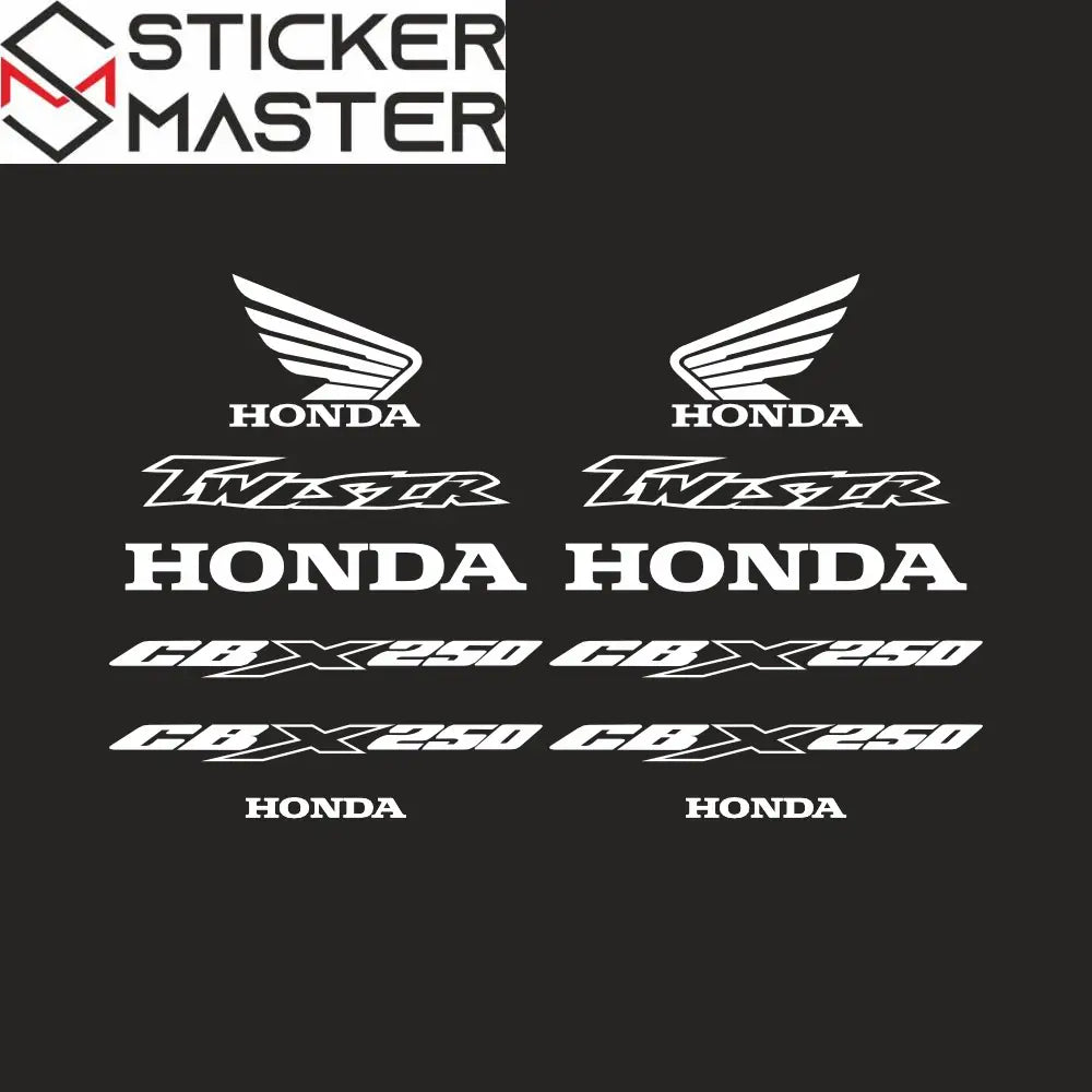 Honda CBX 250 Sticker | Twister ve Logo Tam Set Grenaj Decal - Sticker Master