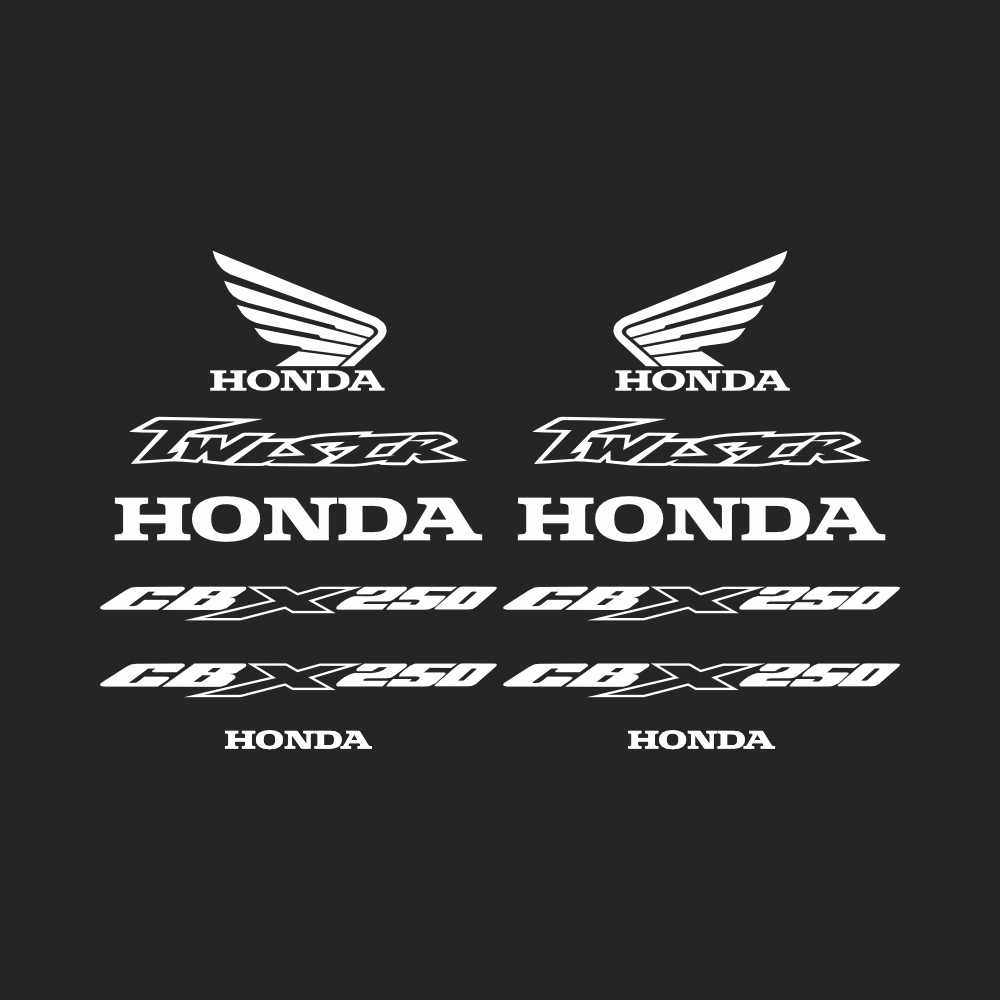 Honda CBX 250 Sticker | Twister ve Logo Tam Set Grenaj Decal - Sticker Master