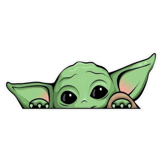 Sticker Master Yoda Motorsiklet,Kask,Laptop,Motor Ve Oto Araç Sticker 6 X 6 Cm Renkli Sticker Master