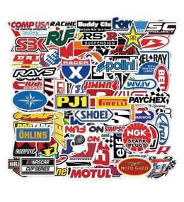 100Pcs Graffiti JDM Racing Car Modification Stickers Motorcycle Bicycle Motor Laptop Sticker