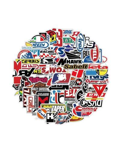 100Pcs Graffiti JDM Racing Car Modification Stickers Motorcycle Bicycle Motor Laptop Sticker - 1