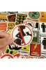 50PCS Warning Stickers Danger Banning Signs Reminder Waterproof Decal Sticker to Laptop Motorcycle - Thumbnail (4)