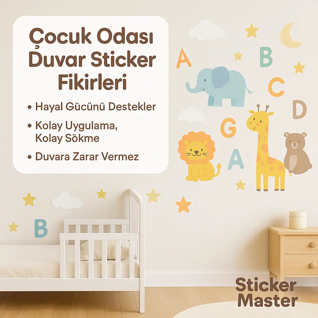 Çocuk Odası Duvar Sticker Fikirleri | Sticker Master - Sticker Master