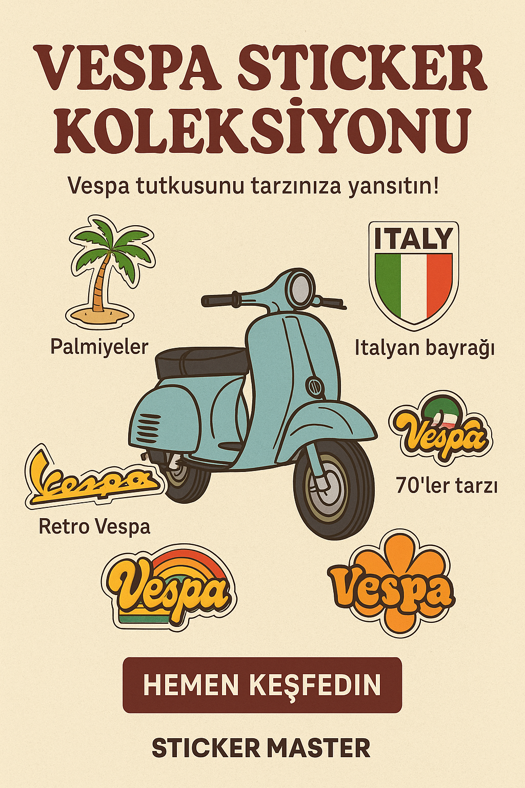 Vespa Sticker