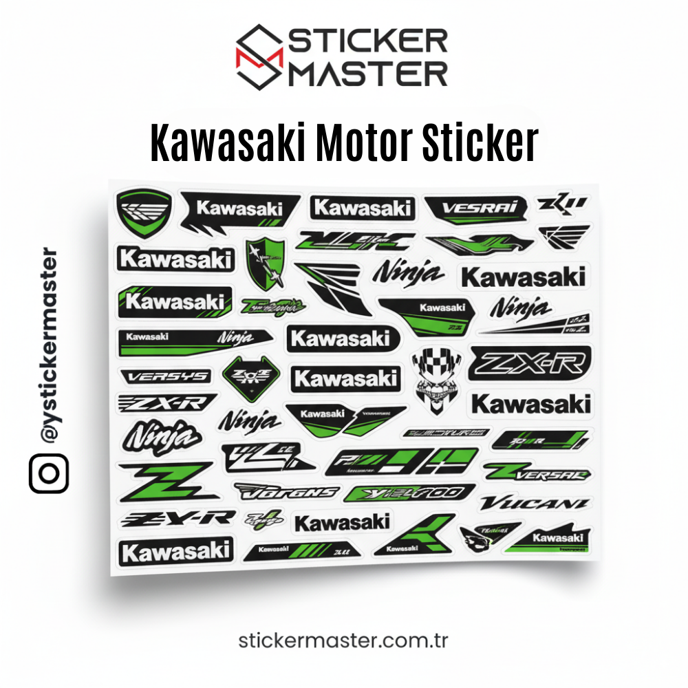 Kawasaki Motor Sticker