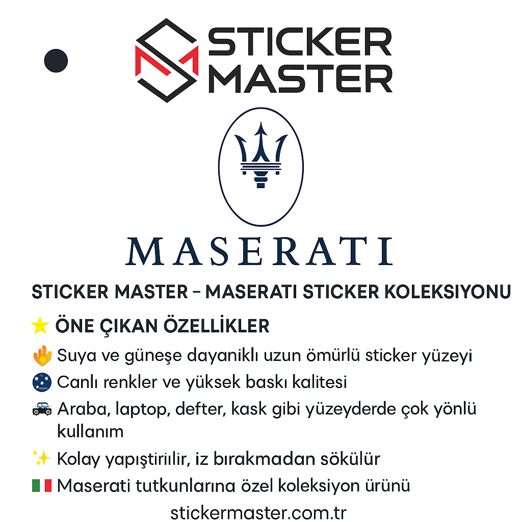 Maserati Sticker