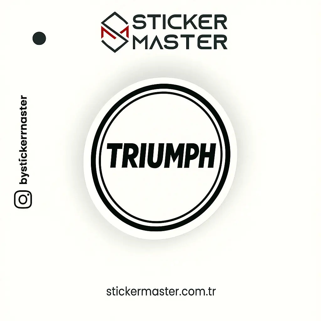 Triumph-Motor-Çıkartması Sticker Master