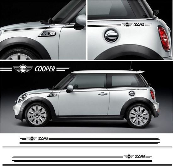 Sticker Master Mini R50 / R52 Cooper Yan Şerit Sticker – Tarzına Tarz Kat!