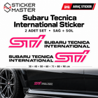 Subaru Uyumlu STI Tecnica International Sticker | 2'li Set