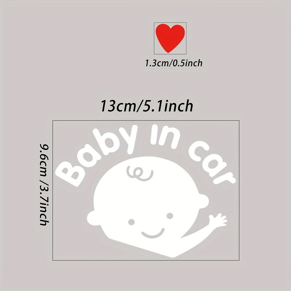 Sevimli Baby in Car Arabada Bebek Var Sticker Araç Çıkartması - Sticker Master