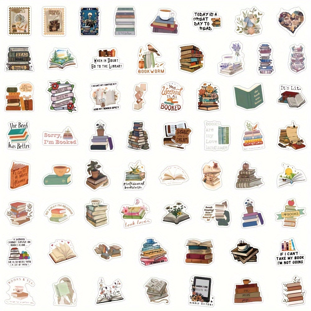 Vintage Kitap Sticker Seti 61’li | Sticker Master