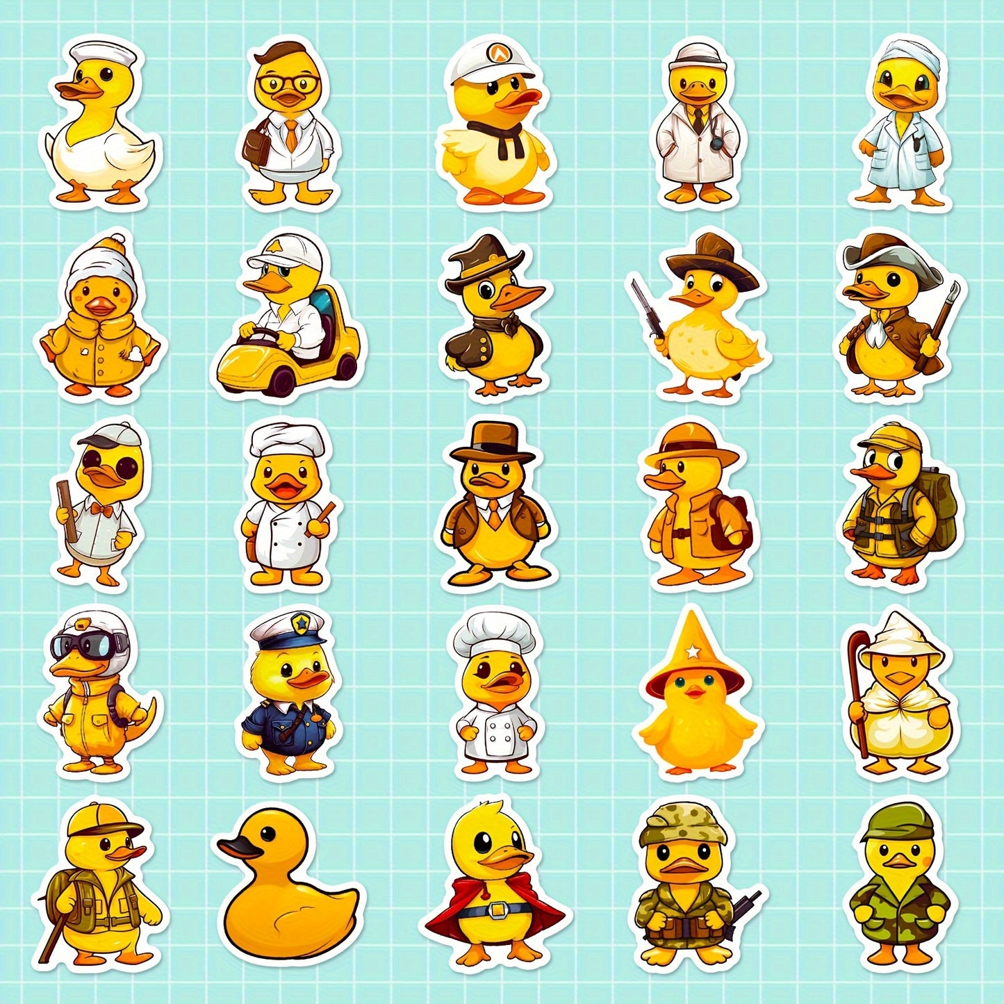 Sarı Ördek Sticker Seti 50’li | Sticker Master
