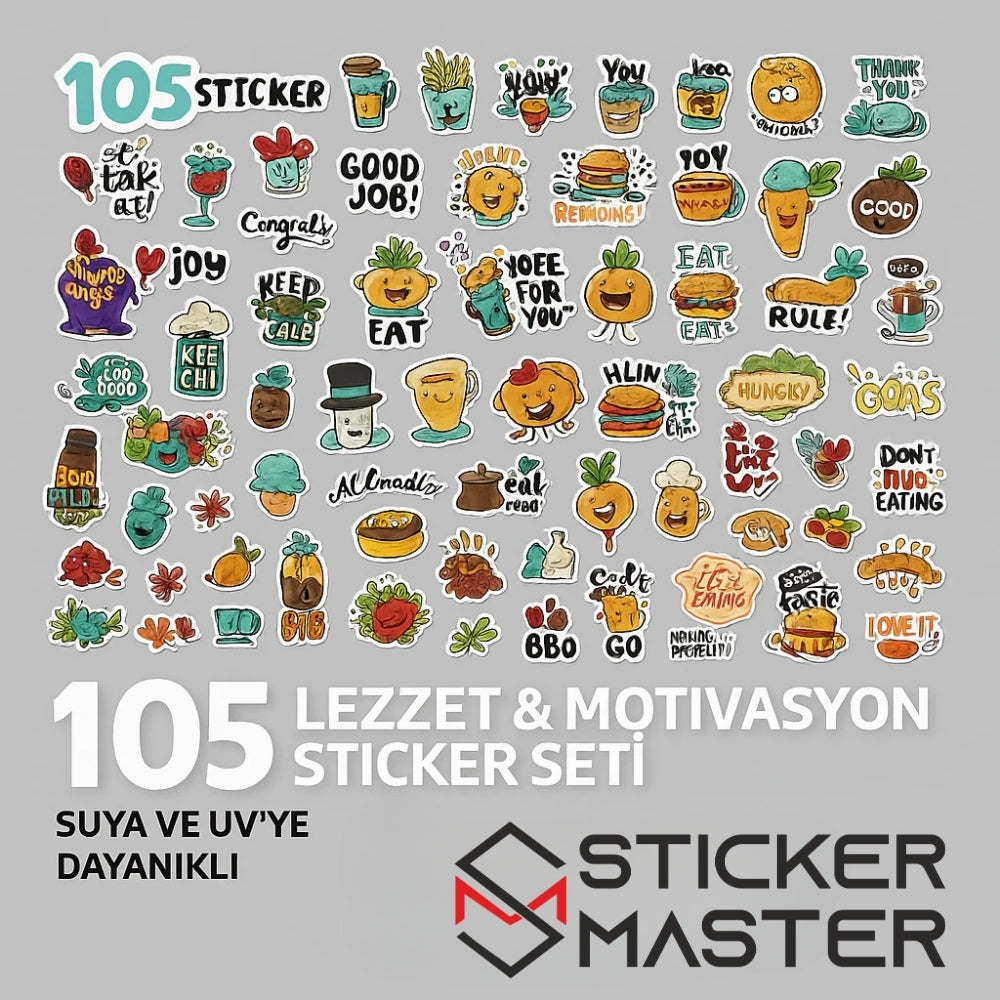 Sticker Master 105 Adet Yılbaşı Christmas Graffiti JDM Araba Stickers Motor Bisiklet Laptop Sticker Etiket Çıkartma