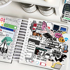 Sticker Master 50 adet Programcı Meme Çıkartmaları - Dizüstü Bilgisayarlar, Gitar Kılıfları, Telefon Kılıfları ve Karalama Defterleri için Teknoloji Temalı Karikatür Çıkartmalar | Dayanıklı PVC, 50+ Stil, Y