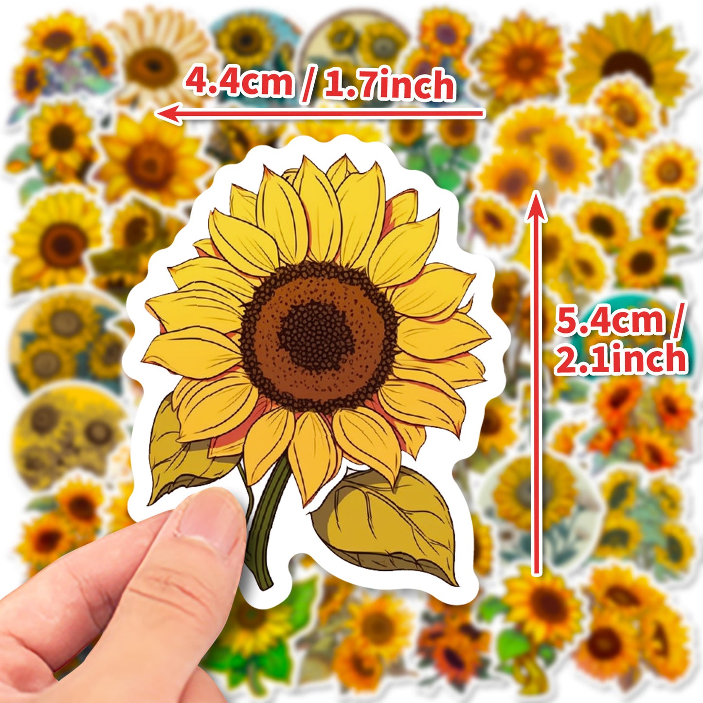 Ayçiçeği Sticker Seti (50’li) | Sticker Master
