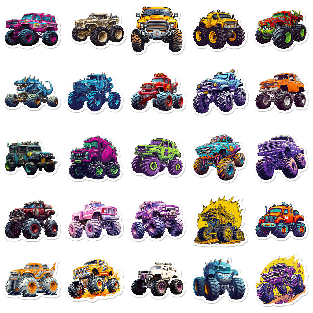 Monster Truck Sticker Seti 50’li | Sticker Master