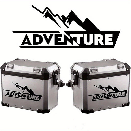 Sticker Master Adventure Sticker Seti - Motosiklet Top Box Uyumlu Etiket (BMW GS / Africa Twin / KTM / Yamaha Tenere)