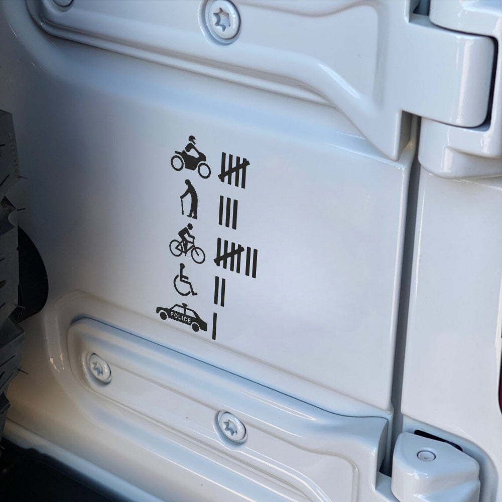 Kazalı Hit Sayacı Mizah Stickerı Komik Araç Etiketi | Sticker Master
