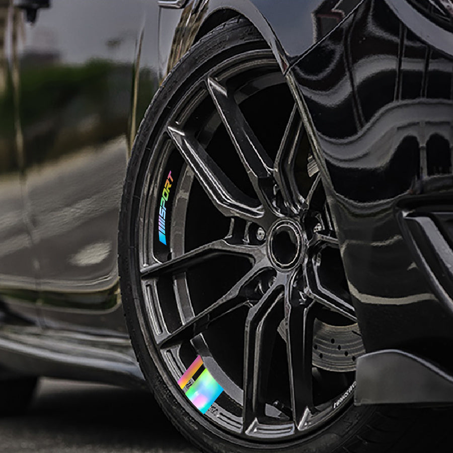 24-Piece Rim Decal Set Sport Stripe Sticker | Sticker Master