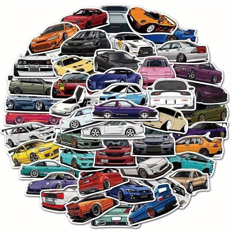 JDM Racing Araba Sticker Seti 50’li | Sticker Master